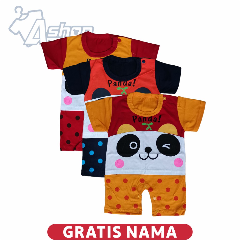 Romper Bayi Motif Panda