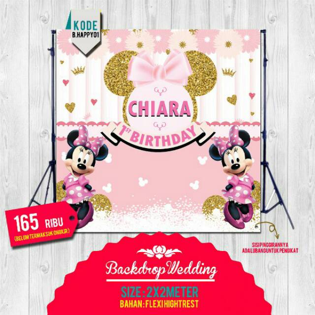 Backdrop Photo Booth Dekorasi Pesta Ulang Tahun Shopee Indonesia
