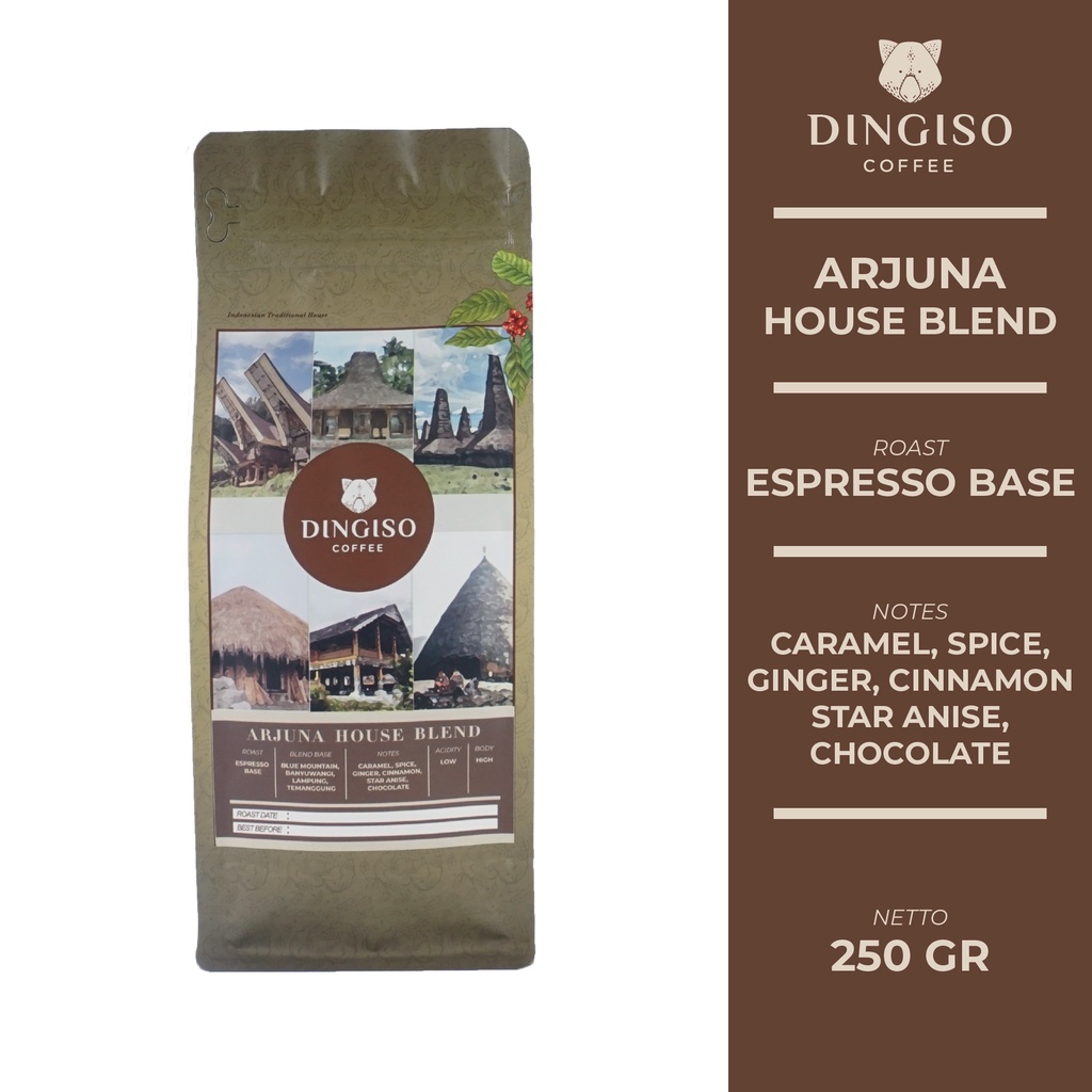 

Kopi House Blend Arjuna / Roasted Beans / Biji Kopi 250 gr