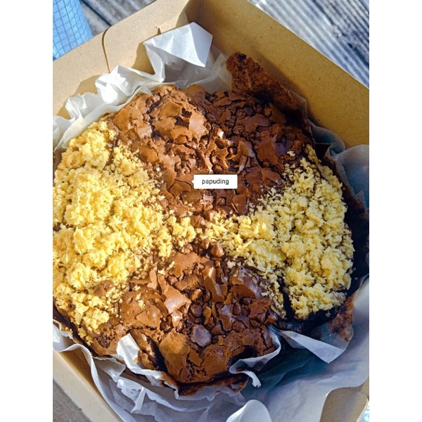 

brownies shiny panggang full coklat / snack box / jajanan pasar viral