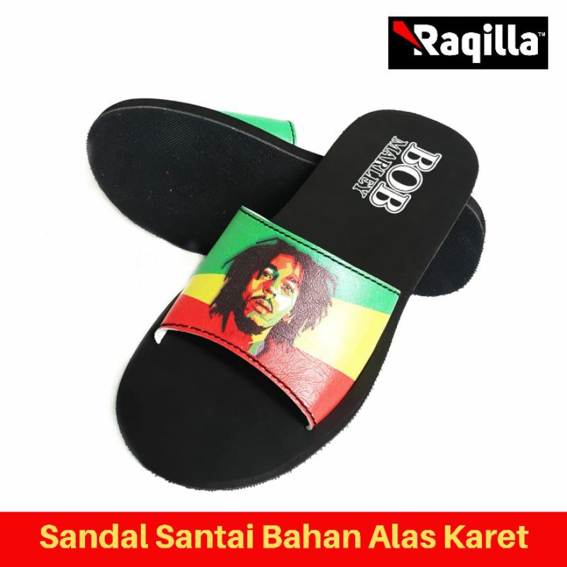 Sandal kasual pria sepeda brompton - sendal selop kapal api - sandal karakter bob marley