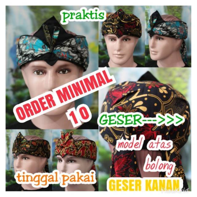 IKET SUNDA JAWA blangkon TRADISIONAl totopong mahkuta wangsa model  bolong min 10 pcs GS 01