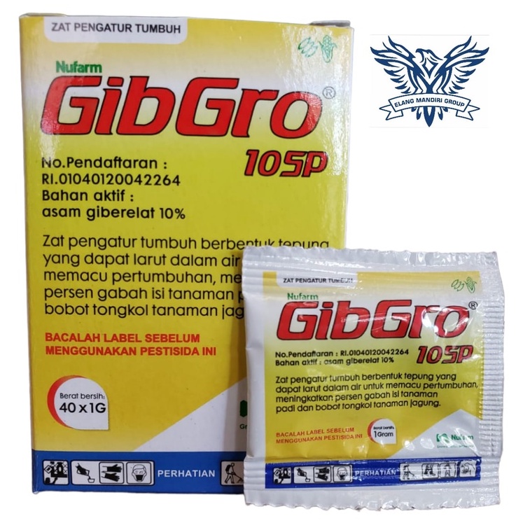 Gibgro 10 SP 1 Gram Persachet ZPT Penyubur Padi, Gabah, Jagung
