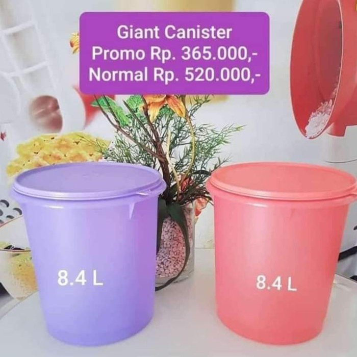 Tupperware Toples Giant Canister Promo