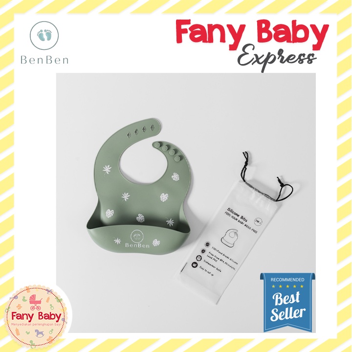 BENBEN SILICONE BABY BIBS PATTERN