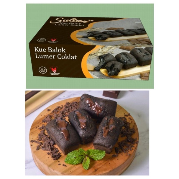 

kue balok coklat sultan lumer 38