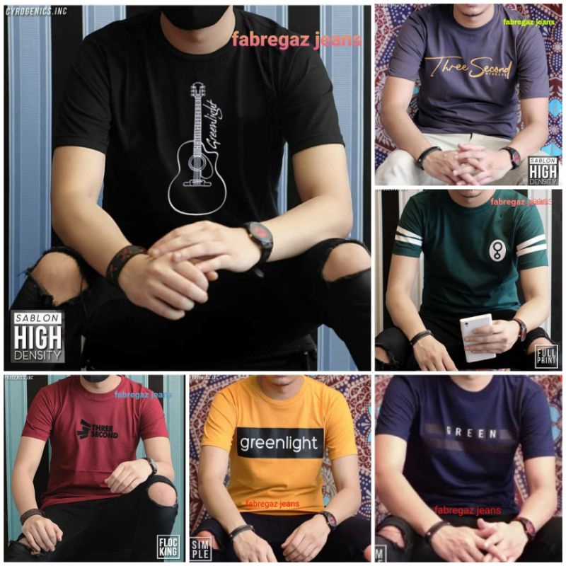 baju kaos GREENLIGHT distro pria original