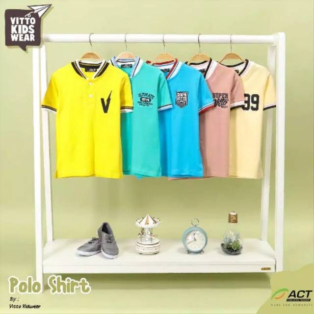 VITTO KIDSWEAR / Polo anak original Lacoste vitto kidswear