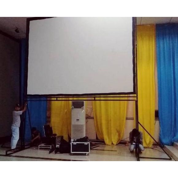 [WuM ㊑] Screen proyektor/layar proyektor 3x4 meter ||Populer