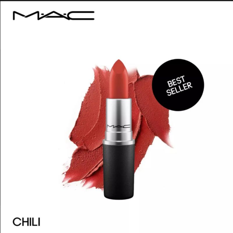Mac Matte Lipstick Red Chili / Lipstik Merah 100% Original 3gram exp nov 2023