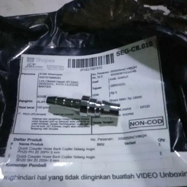 Quick Coupler 20ph Hose Barb Copler Selang Angin Ph20 Ph 20 9 Mm