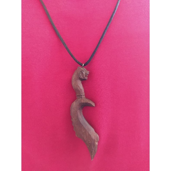 kalung kujang kayu galih nagasari / liontin galih nagasari