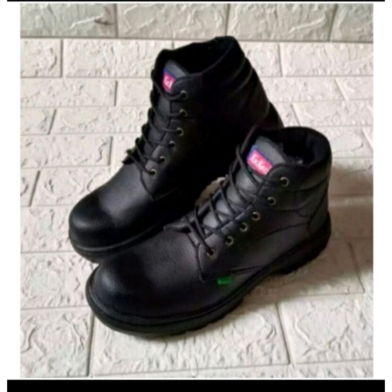Sepatu Safety king Kickers kerja kitchen dapur hotel kulit omega impor murah ujung besi Sepatu Safety Boot Original Septi Pria Ujung Besi Sefty Shoes Septy Proyek Cowok Lapangan
