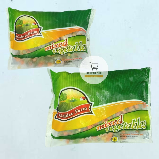 Golden Farm Mixed Vegetables Mix Veggie 1kg / 500gr