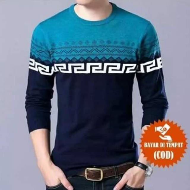 Sweater Rajut Labarin Batik | Switer Rajut Pria | Sweater Rajut | Outerwear | Knitwear