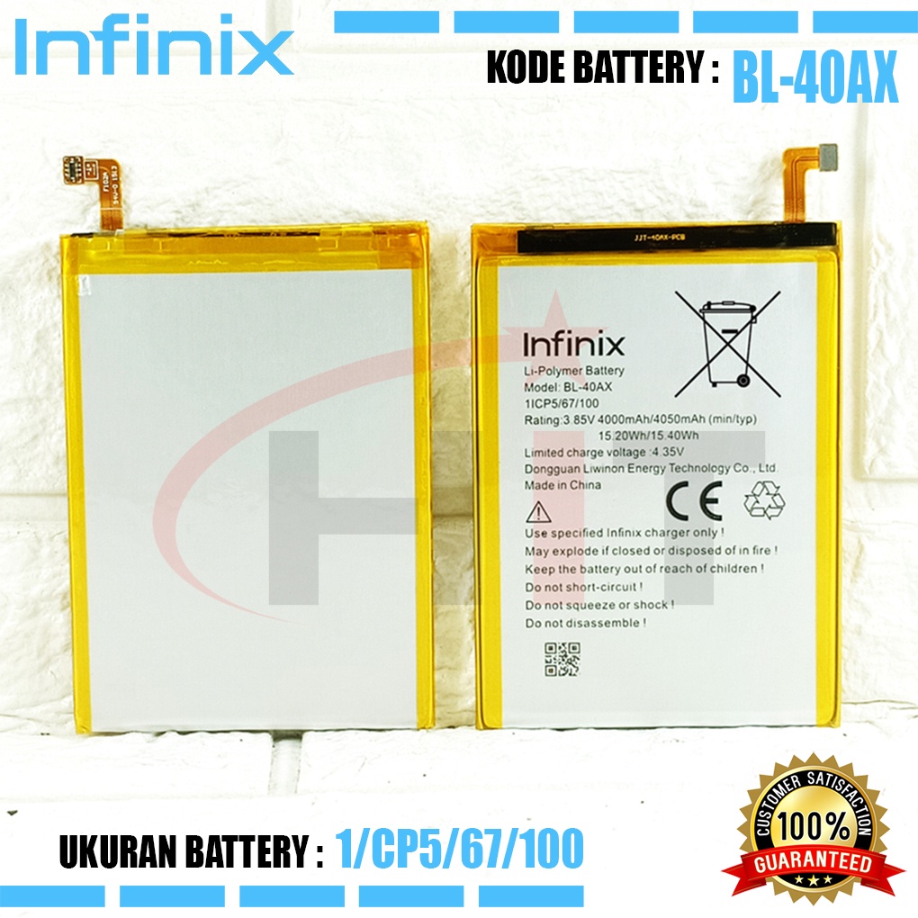 Baterai Battery Ori INFINIX BL-40AX Infinix Hot Note X551