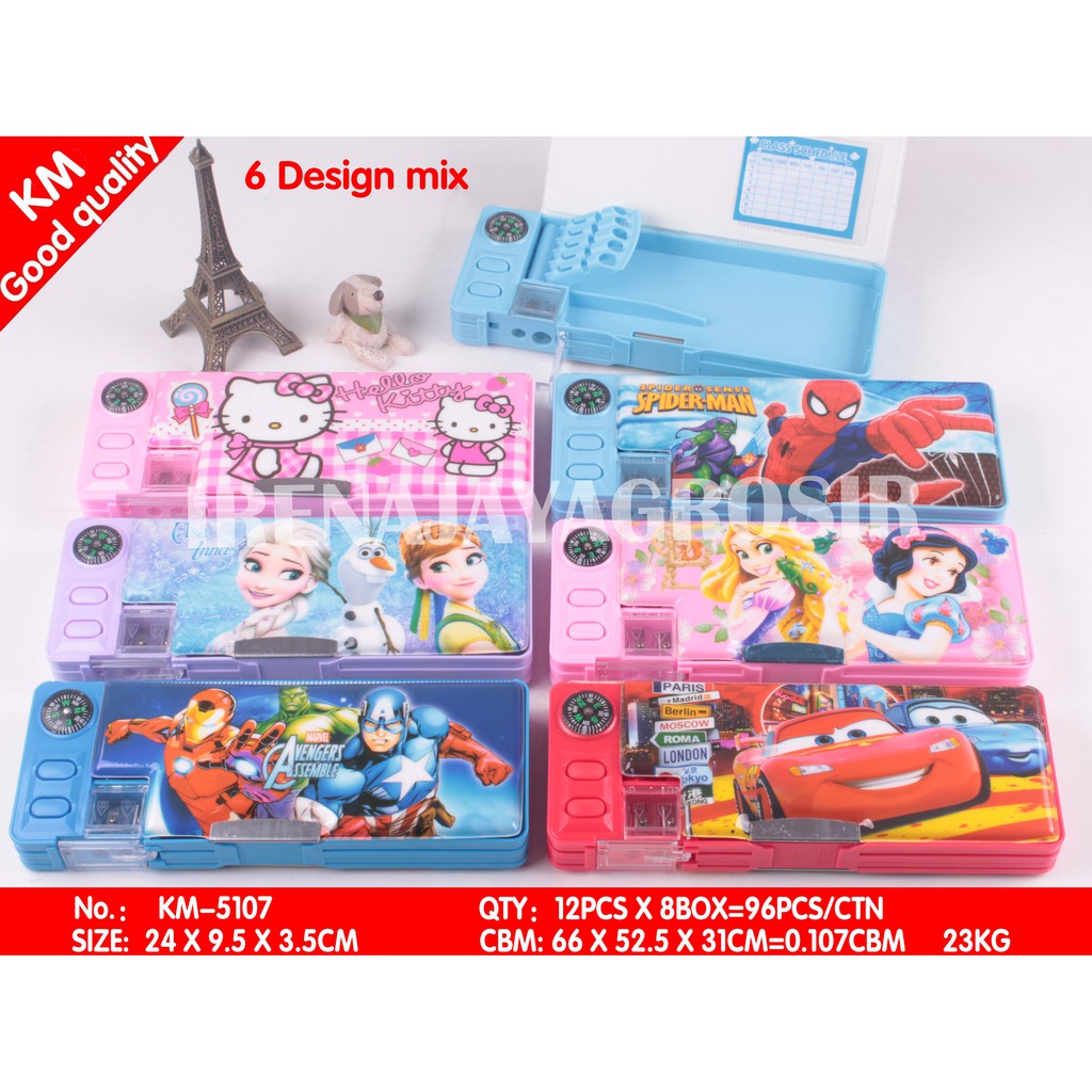 

PENCIL CASE TEMPAT ALAT TULIS ANAK LUCU SEKOLAH MAGNET MURAH