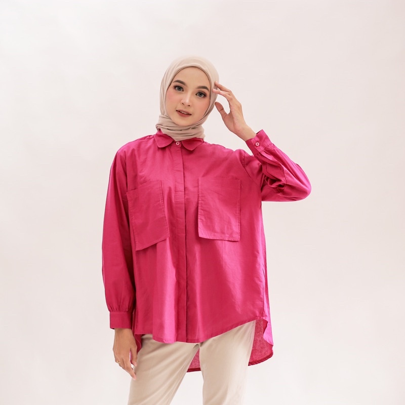 CHETOZ KEMEJA POCKET OVERSIZE BAHAN RAYON PREMIUM