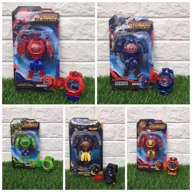 Jam tangan Robot Avengers jam tangan anak Murah