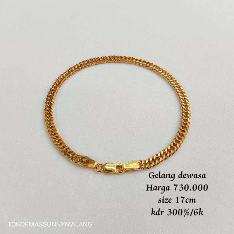 GELANG RANTE EMAS ASLI 300%/MUDA