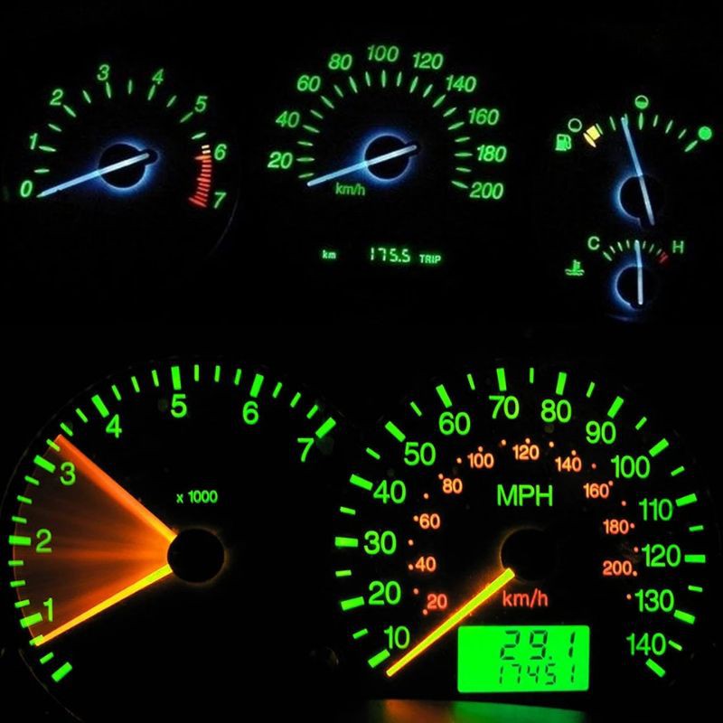 Lampu Led T5 Speedometer Motor Mobil Smd 5050 1 Titik Panel Speedo Spedo Meter Dashboard