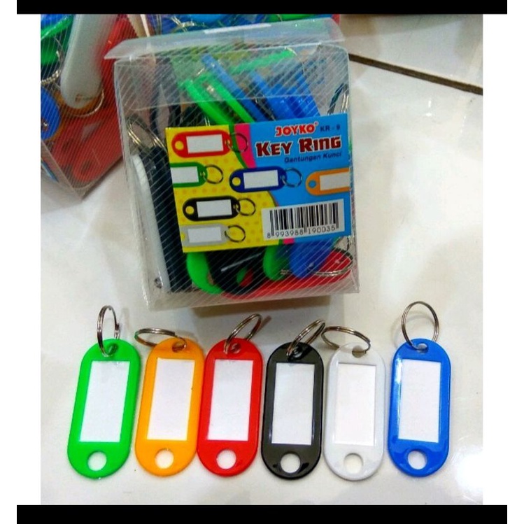 

Gantungan Kunci Label Nama ~ Key Ring JOYKO KR9 ~ Satuan / Pcs, Bisa Pilih Warna