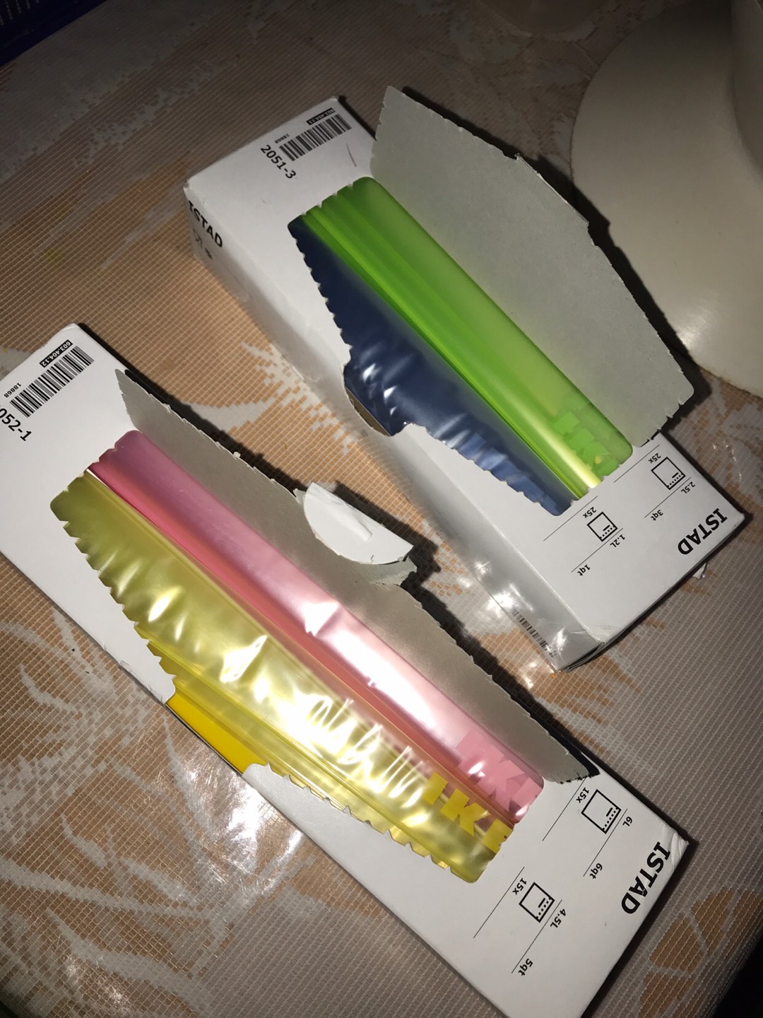 1st4d Kantong Plastik 30 Lembar,4.5l Dan 6 L, Pink Orange