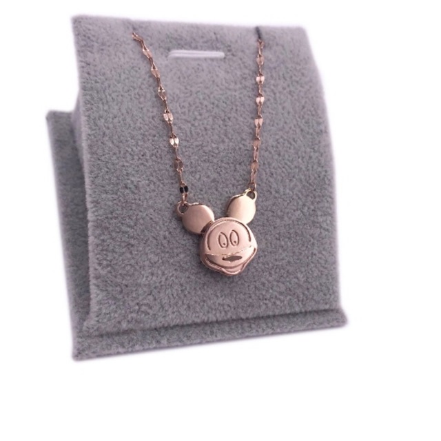 Bisa Cod Fashion Fine Kalung Wanita 18K Emas Asli Pendant Rose Gold Women Necklace