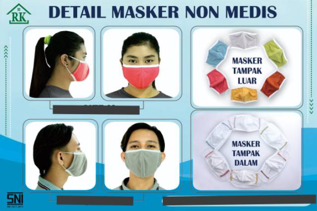 Masker kain isi 6pcs