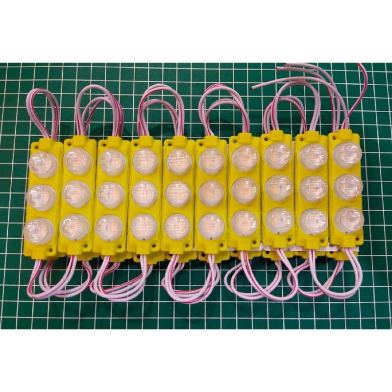 100Pcs LED Modul 3030 3 Mata 3 Watt Tipe 7520 12V