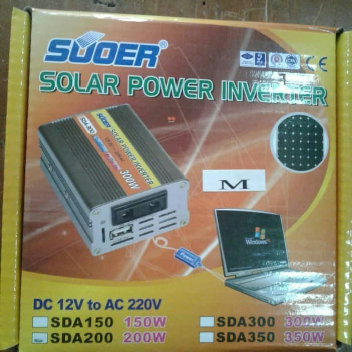 Solar Power Inverter Suoer 200w 200 w 200watt 200 watt