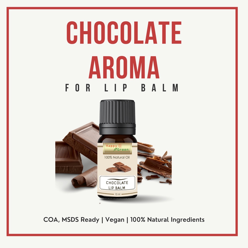 Happy Green Chocolate Aroma For Lip Balm - Aroma Coklat untuk Lip Balm Lip Stick Lip Tint