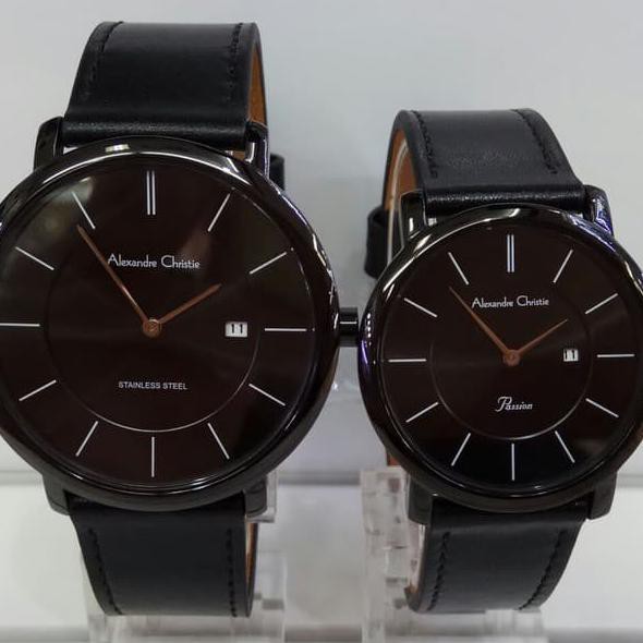 READY STOK ALEXANDRE CHRISTIE AC 8589 COUPLE BLACK TERPERCAYA