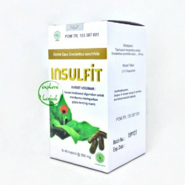 

INSULFIT / KAPSUL MURNI EKSTRAK DAUN INSULIN / OBAT DIABETES GINJAL / GULA DARAH
