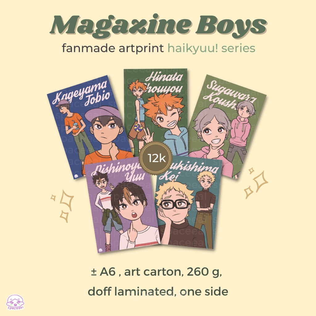 

Haikyuu! A6 Artprint Magazine Boys - spaceeal
