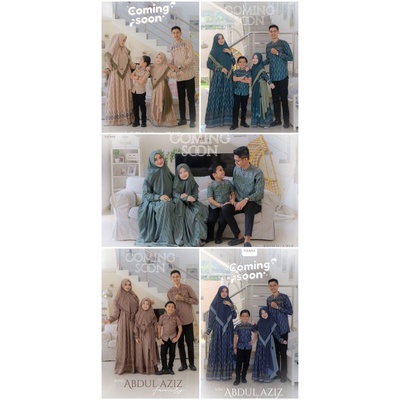 abdul aziz family set by dienna gamis sarimbit exclusive 2022