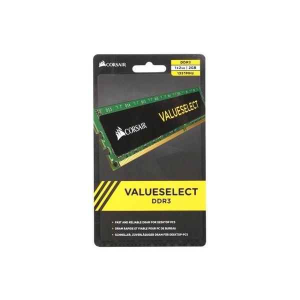 Terbaru    Corsair DDR3 Value 2GB PC10600 - CMV2GX3M1B1333C9 (1X2GB)    Murah