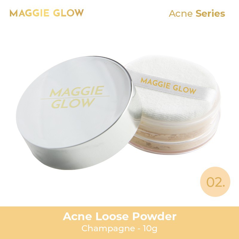 MAGGIE GLOW ACNE LOOSE POWDER 20GR / BEDAK TABUR by AILIN