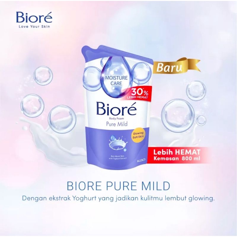 BIORE Body Wash Refil 800ml / Sabun Mandi Cair Biore 800 ML