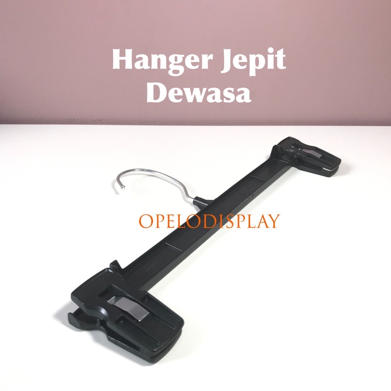 ( NEW MODEL ) HANGER JEPIT CELANA DEWASA PREMIUM 30 CM / F212