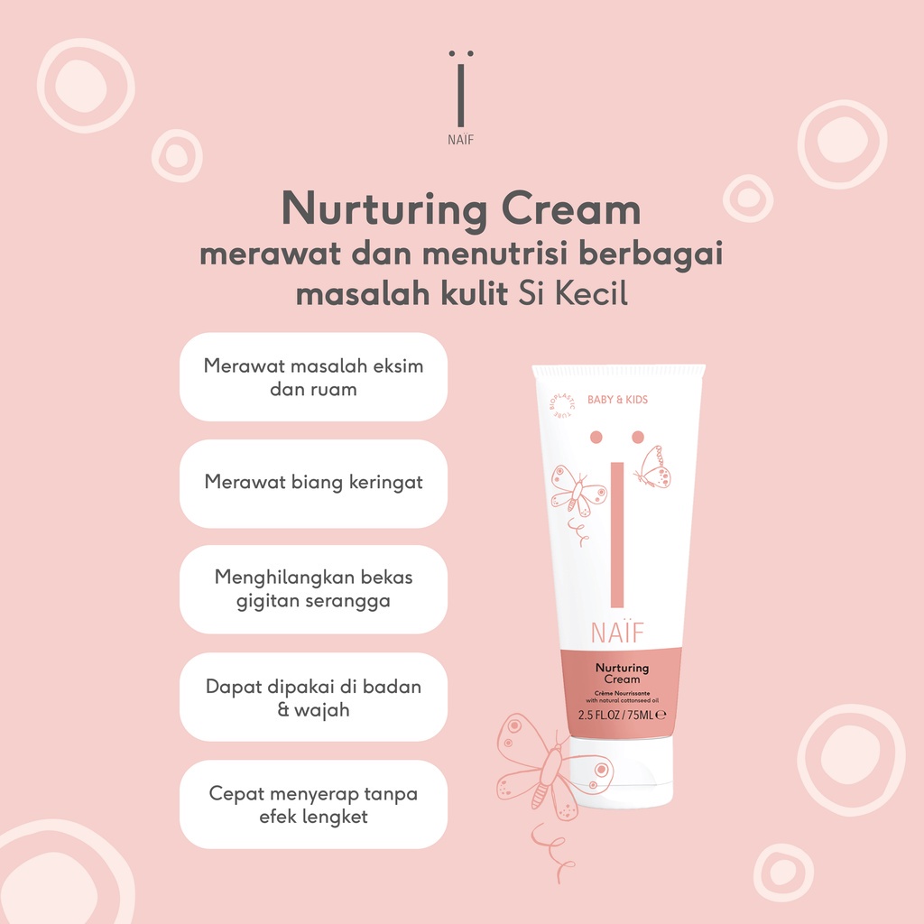 Naif Nurturing Cream / Krim Eksim Bayi - 75ml