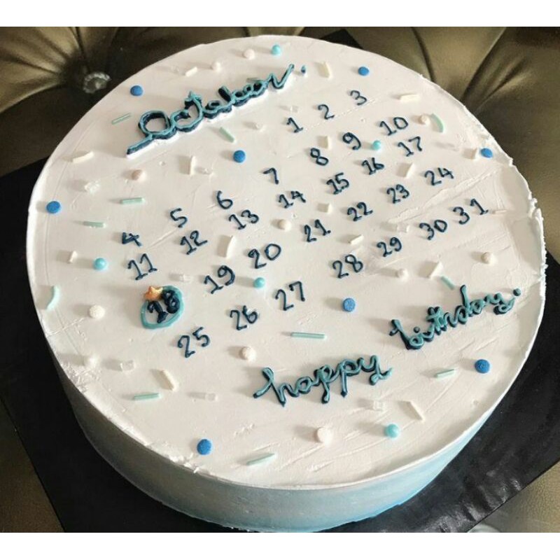 

KOREAN MINIMALiSt KALeNdEr.BirthdAY Cake/Cake ulangtahun Bogor