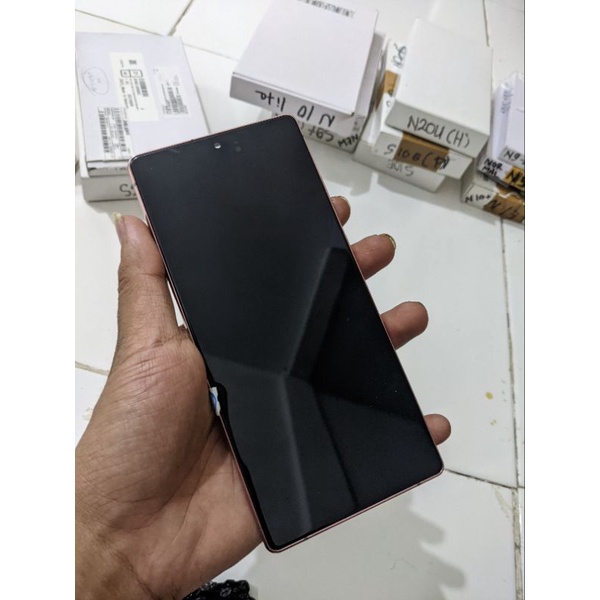 LCD original samsung Note 20 biasa normal copotan