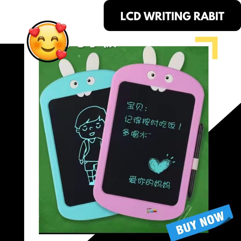 Papan Tulis tablet anak LCD Writing drawing color 8.5 Inc karakter rabit kelinci Mainan Edukasi Anak