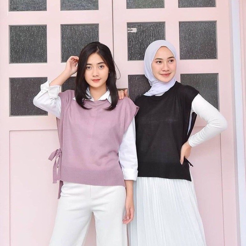 vest rompi rajut tali/rompi rajut tali