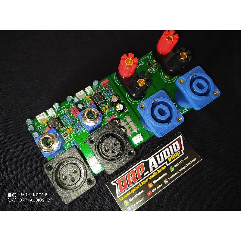 KIT INPUT BALANCE INBAL  POWER AMPLIFER PANEL BELAKANG BOX CA DOBEL LAYER