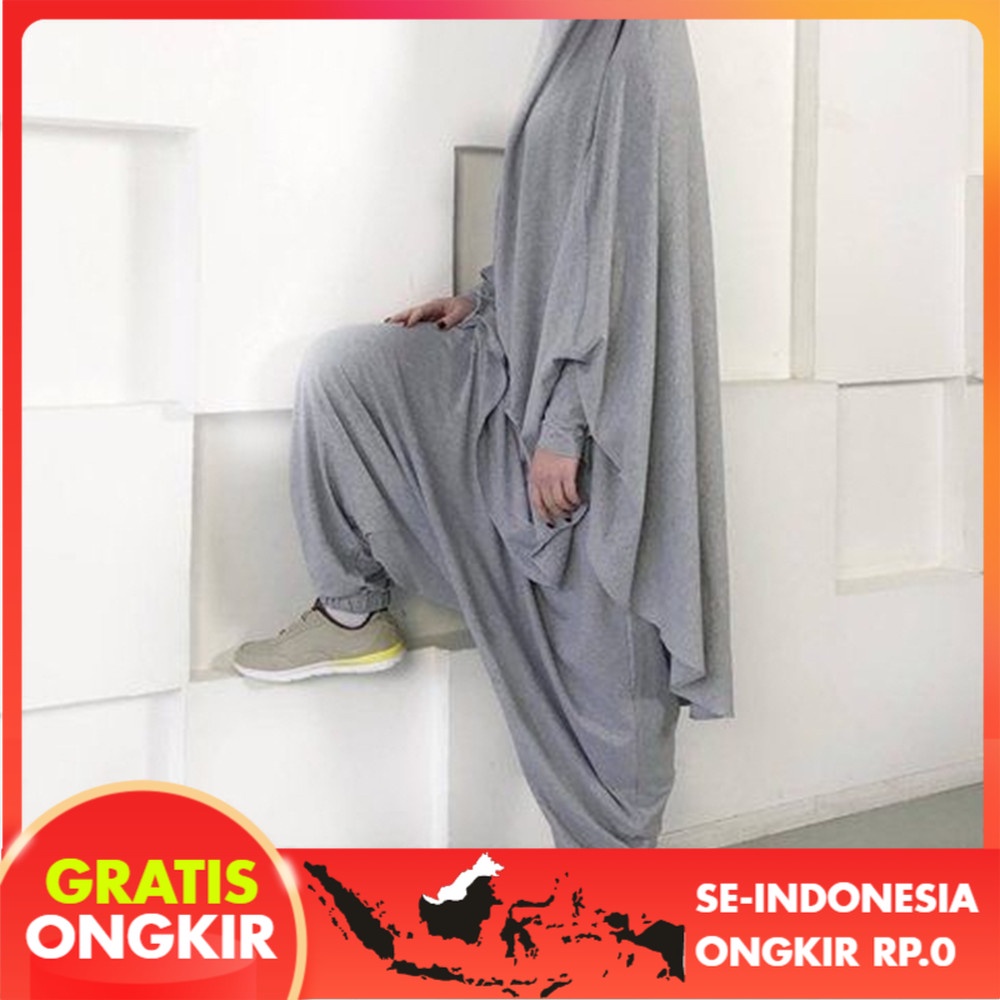 Pakaian Wanita 2021   Swing Warna Solid Jubah  Gaun Celana Suit Lr467