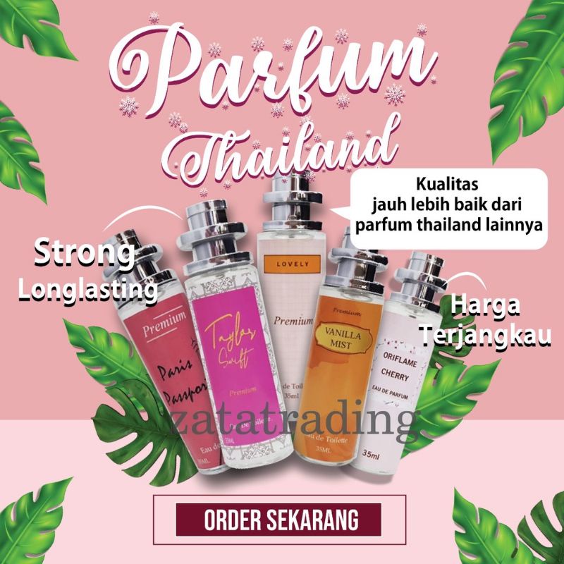 Parfum Badan Thailand Grade A Spray Non Metanol Harga Promo