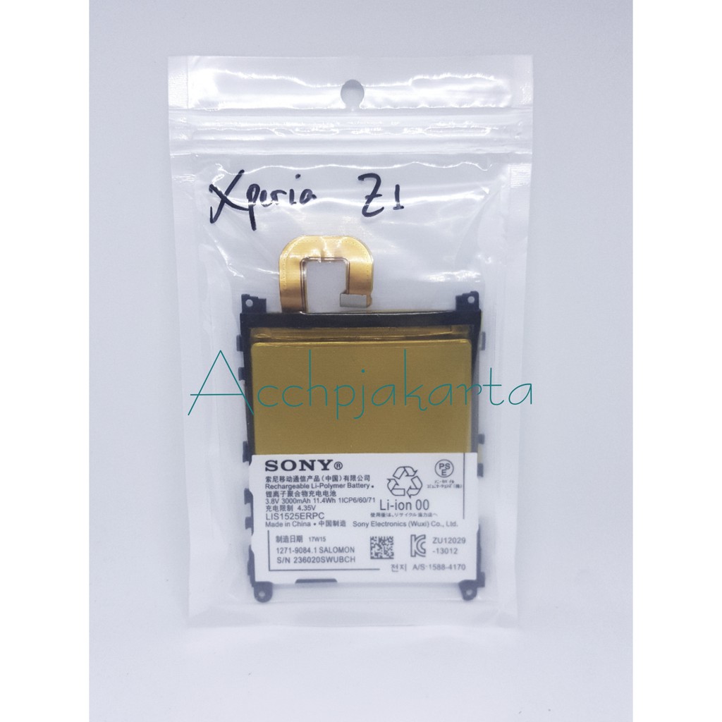 Batre Batrei Sony Xperia Z1 L39H C6903 C6902 / Baterai Battery Sony Xperia Z1 Big Original 100%