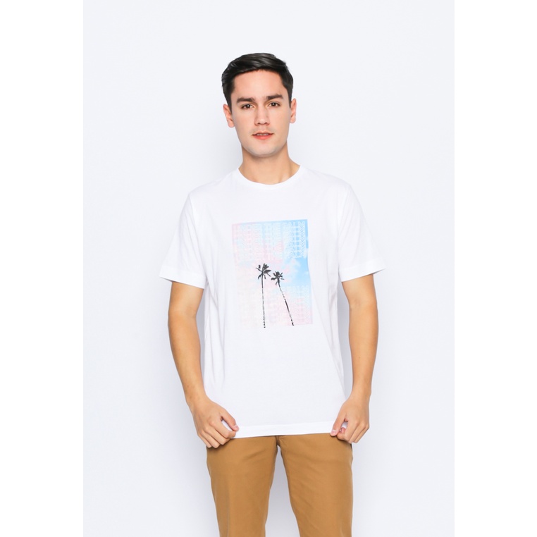 KENT&CREW Kaos Pria Putih - C-YFBF01-A1